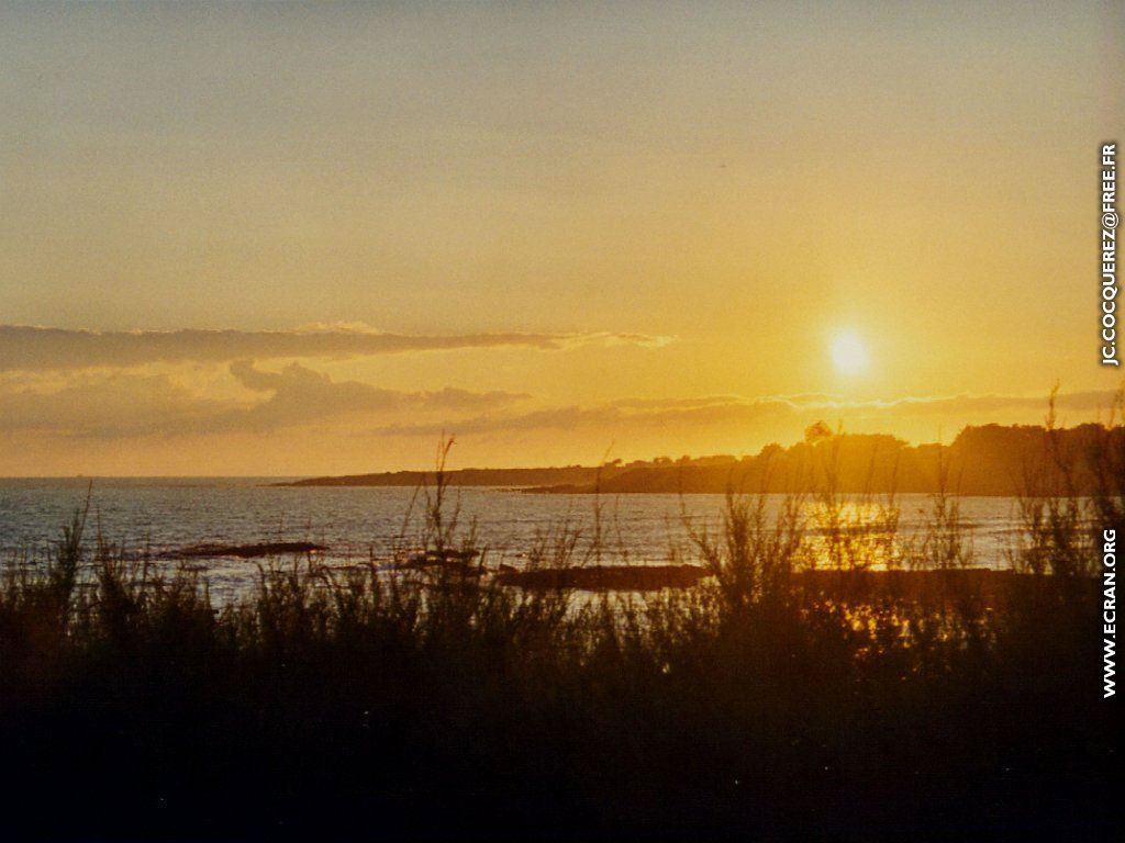 fonds d cran Couchers de soleil - Bora- Bora, Djerba, Pornic - de Jean-Claude Cocquerez